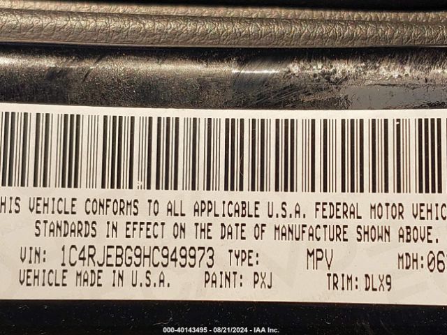 1C4RJEBG9HC949973 Jeep Grand Cherokee Limited 4x2