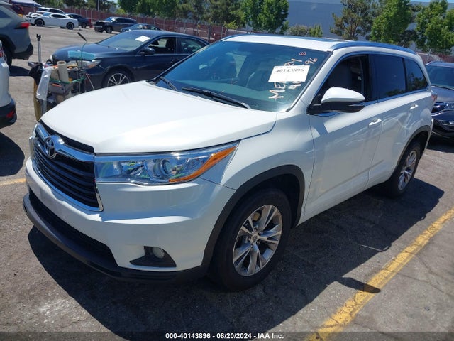 Toyota Highlander Xle V6 2015 5TDKKRFH6FS101313 Image 2