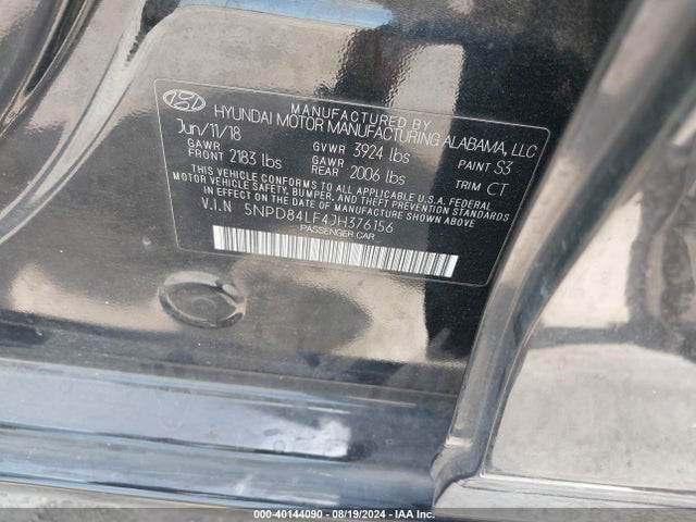 Hyundai Elantra Value Edition 2018 5NPD84LF4JH376156 Image 9