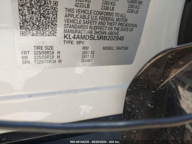 KL4AMDSL5RB202948 Buick Encore Gx Sport Touring Fwd