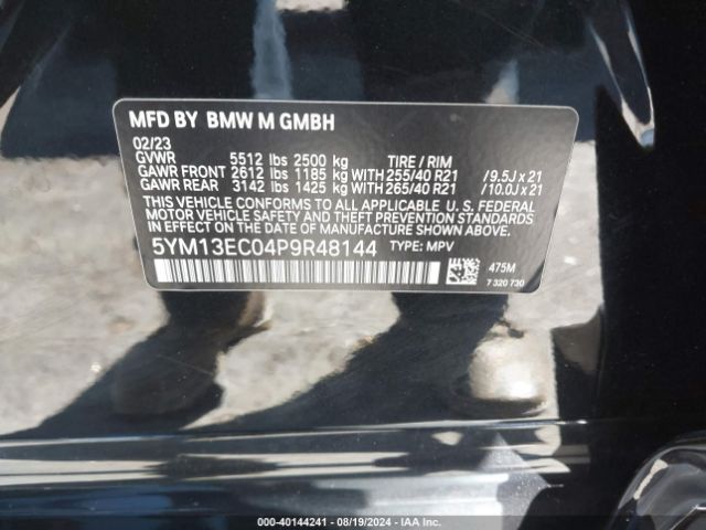 5YM13EC04P9R48144 BMW X3 M