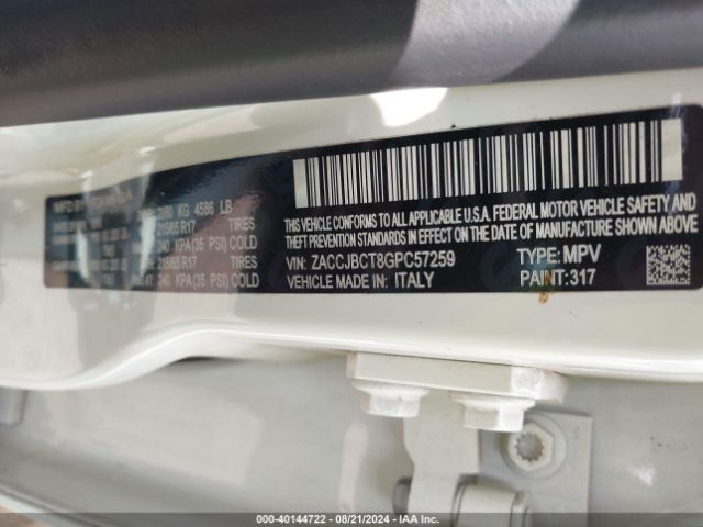 ZACCJBCT8GPC57259 Jeep Renegade Trailhawk