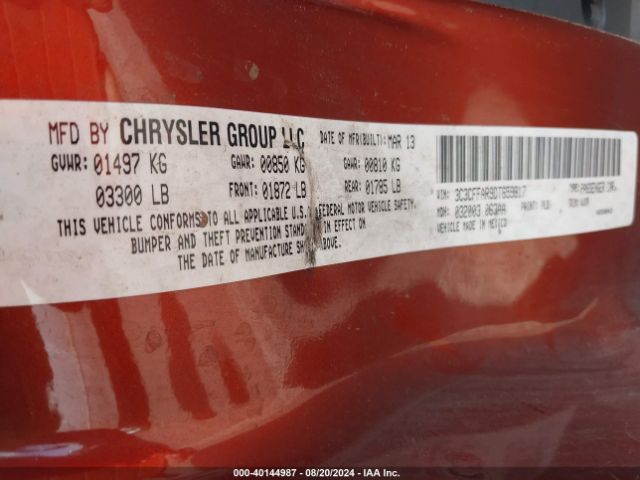 2013 FIAT 500 3C3CFFAR9DT659817 Photo 8