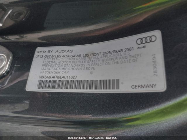 WAUMFAFR6EA011627 Audi A5 2.0t Premium