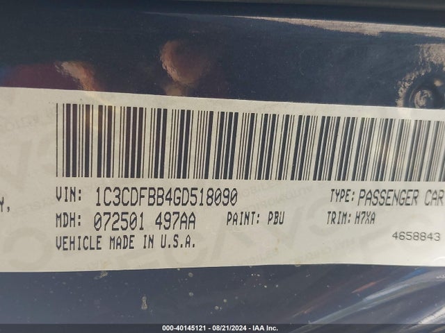 1C3CDFBB4GD518090 Dodge DART SXT