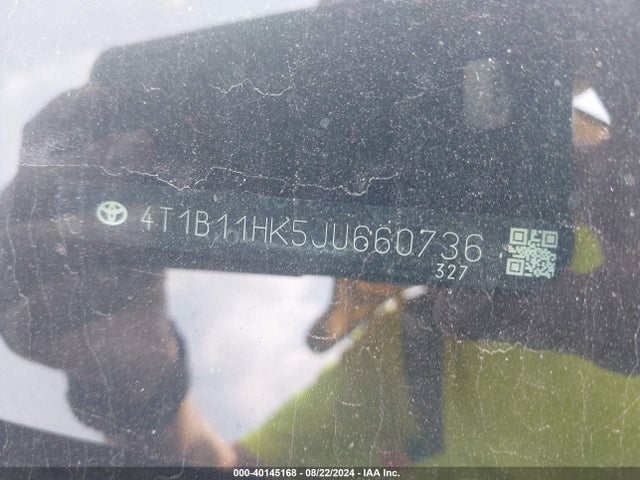Toyota CAMRY SE 2018 4T1B11HK5JU660736 Image 9