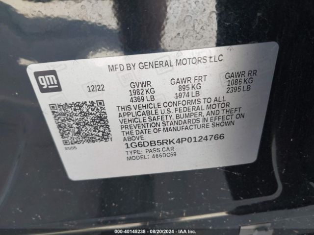 1G6DB5RK4P0124766 Cadillac Ct4 Premium Luxury