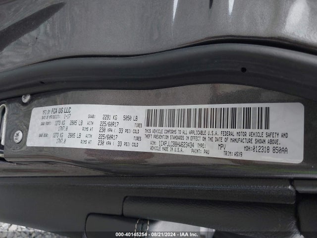 1C4PJLCB8HW623434 Jeep Cherokee Latitude Fwd