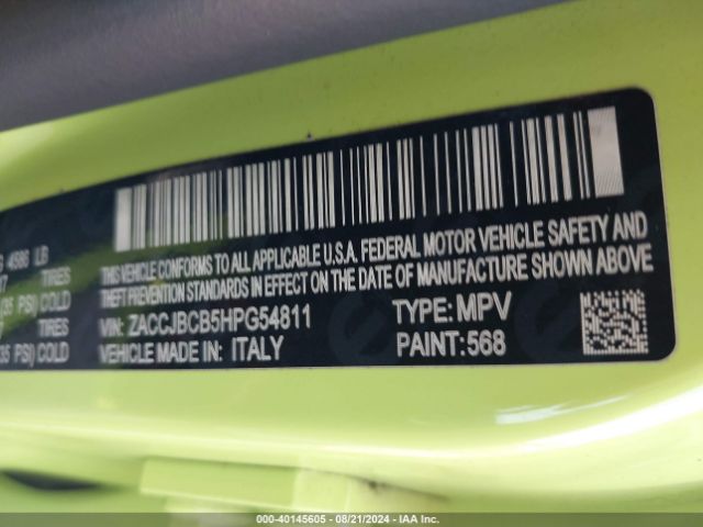 ZACCJBCB5HPG54811 Jeep Renegade Trailhawk 4x4