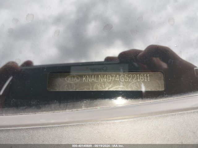KNALN4D74G5221611 KIA Cadenza Premium
