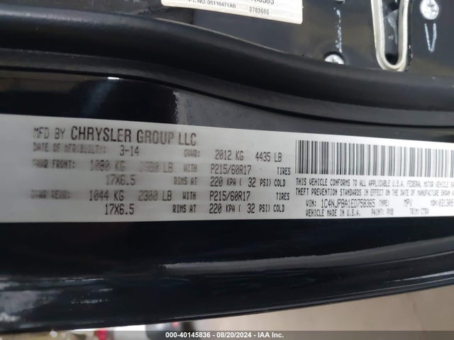 1C4NJPBA1ED758365 Jeep Patriot Altitude