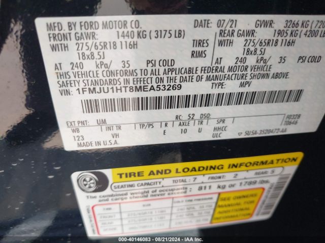 1FMJU1HT8MEA53269 Ford Expedition Xlt