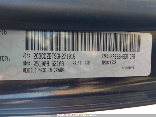 Dodge Challenger R/t 2016 2C3CDZBT9GH271016 Image 9