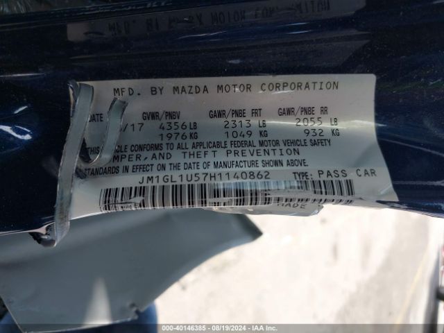 JM1GL1U57H1140862 Mazda Mazda6 Sport