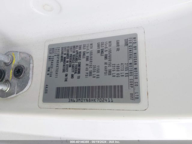 3N63M0YN8HK702411 Chevrolet City Express 1ls