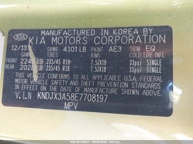 KNDJX3A58E7708197 KIA Soul !