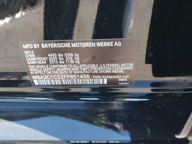 WBA3C1C52FP851456 BMW 328I