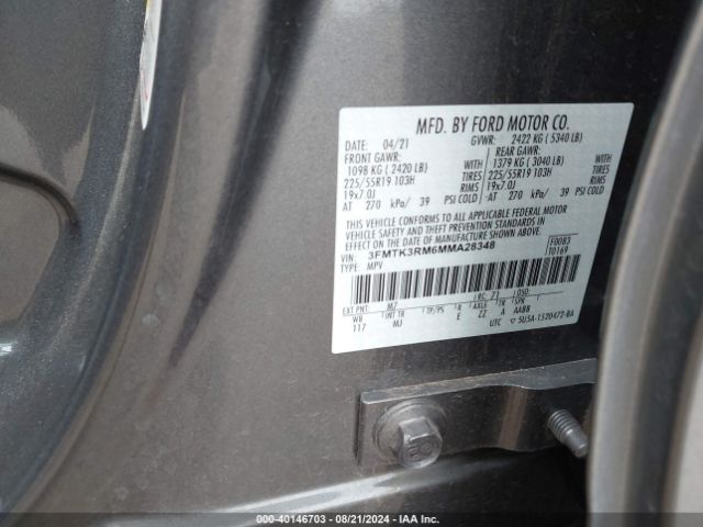 3FMTK3RM6MMA28348 Ford Mustang Mach-e Premium