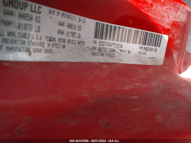 2015 FIAT 500 3C3CFFARXFT539270 Photo 8
