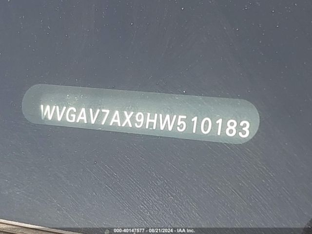 WVGAV7AX9HW510183 Volkswagen Tiguan 2.0t S