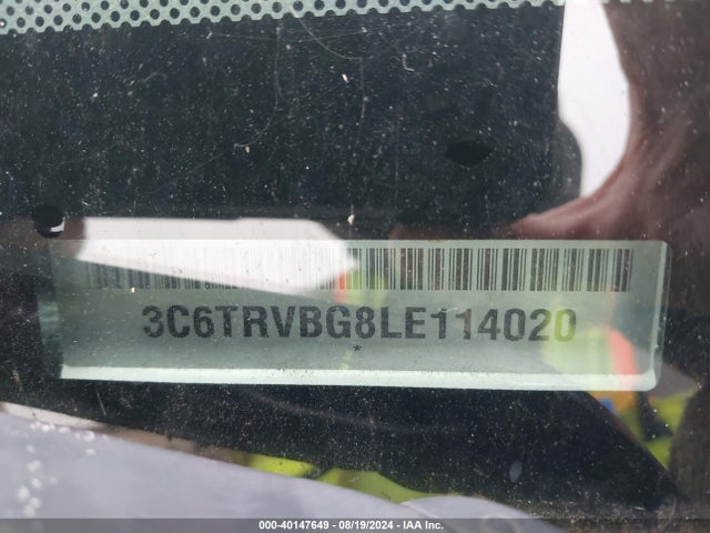 RAM Promaster 1500 136 Wb 2020 3C6TRVBG8LE114020 Image 9