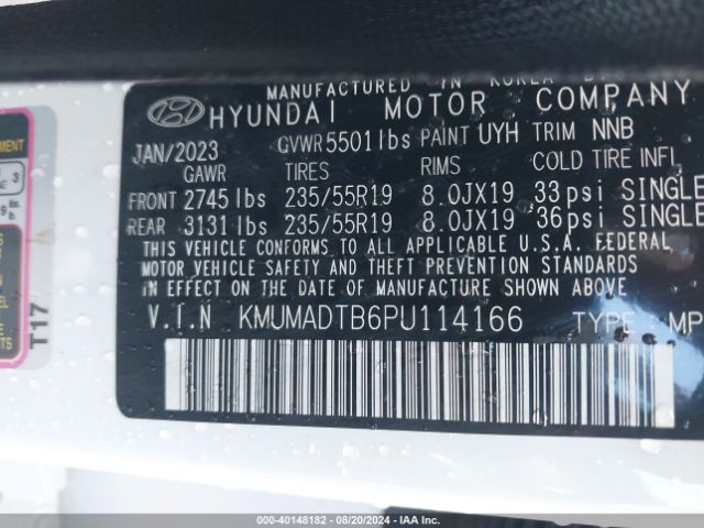 KMUMADTB6PU114166 Genesis Gv70 2.5t Awd