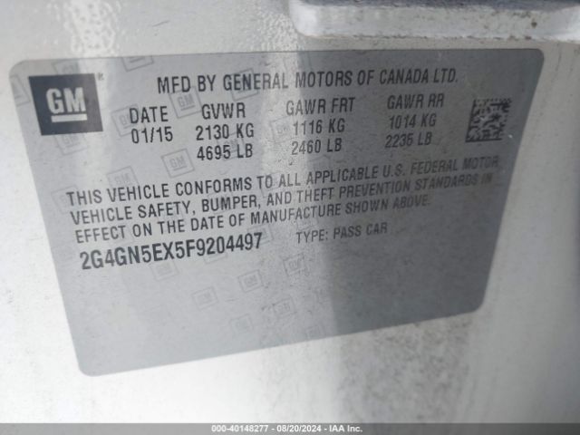 2G4GN5EX5F9204497 Buick Regal Turbo/e-assist Premium I