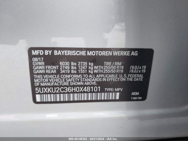 5UXKU2C36H0X48101 BMW X6 Xdrive35i