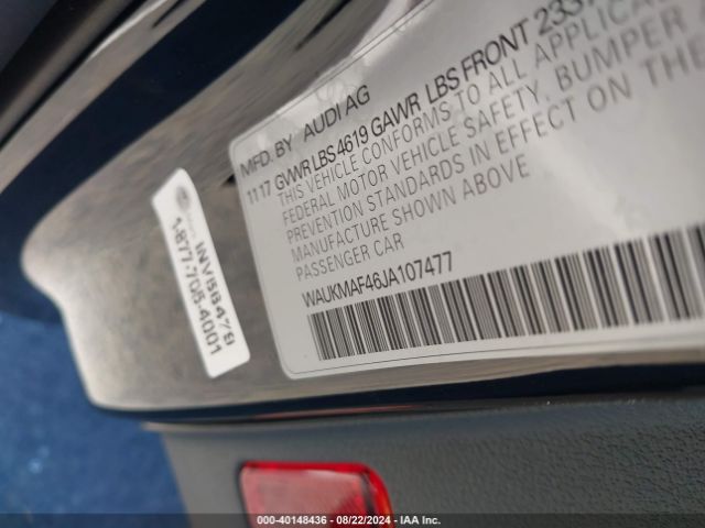WAUKMAF46JA107477 Audi A4 2.0t Tech Ultra Premium/2.0t Ultra Premium