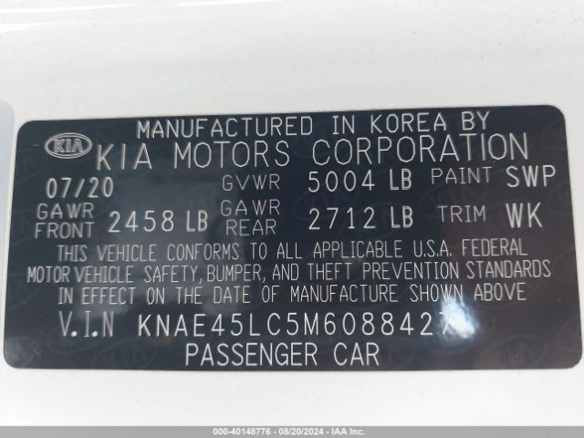 KNAE45LC5M6088427 KIA Stinger Gt1