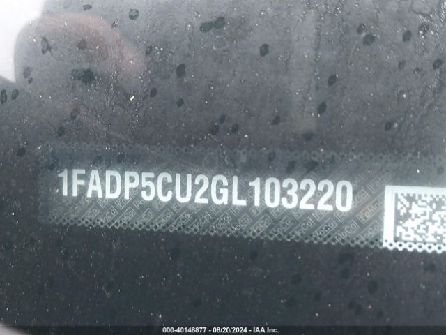 1FADP5CU2GL103220 Ford C-max Energi Sel