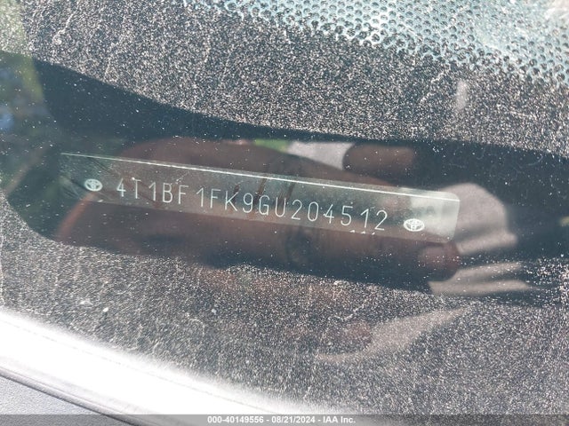 Toyota CAMRY SE 2016 4T1BF1FK9GU204512 Image 17