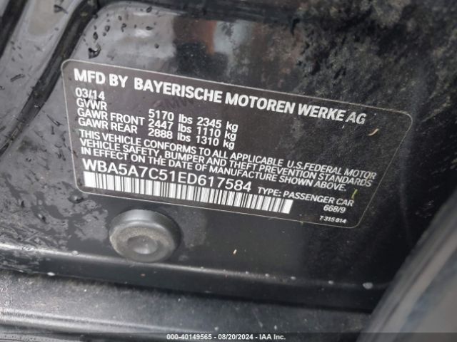 WBA5A7C51ED617584 BMW 528i Xdrive