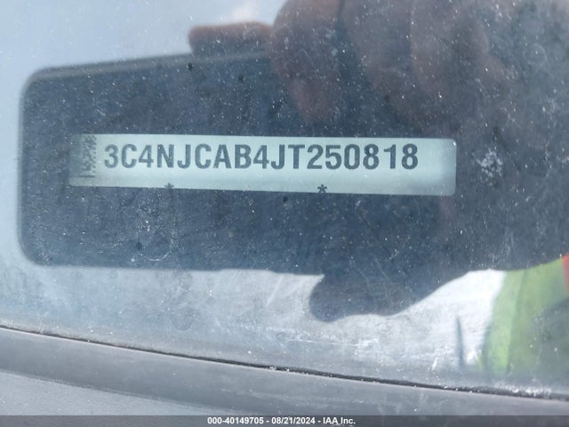 3C4NJCAB4JT250818 Jeep Compass Sport Fwd