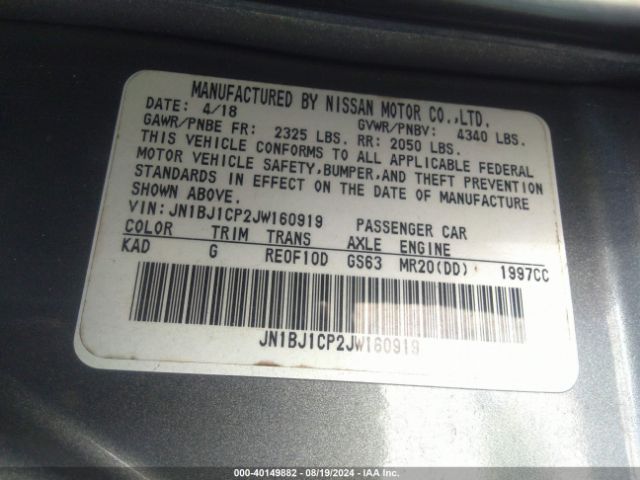 JN1BJ1CP2JW160919 Nissan Rogue Sport S