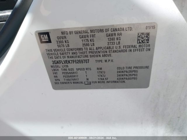 2GKFLVEK7F6269707 GMC Terrain Sle-1