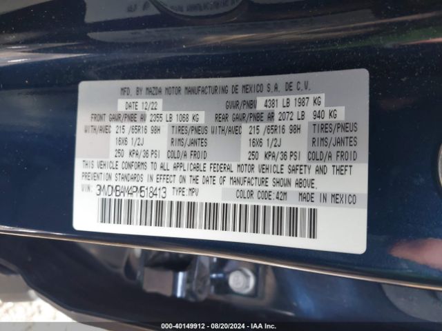 3MVDMBAM4PM518413 Mazda Cx-30 2.5 S
