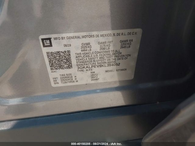 3GKALPEV9KL394052 GMC Terrain Slt
