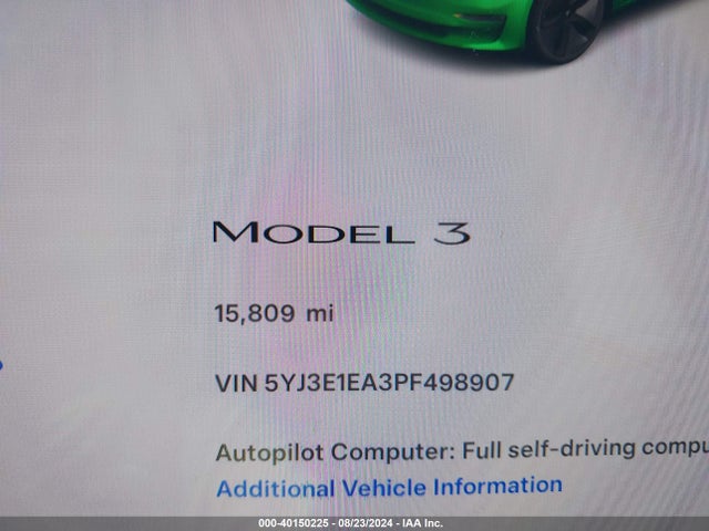 Tesla MODEL 3 2023 5YJ3E1EA3PF498907 Image 15