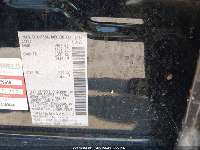 Nissan Altima S Fwd 2024 1N4BL4BV8RN328319 Image 9