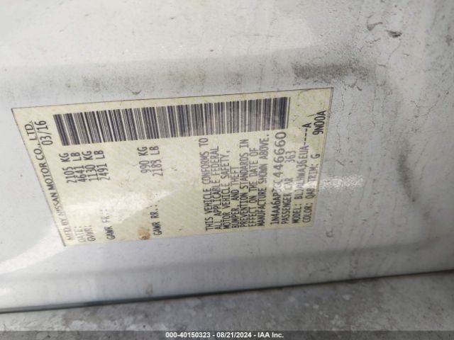 1N4AA6AP3GC446660 Nissan Maxima 3.5 Platinum
