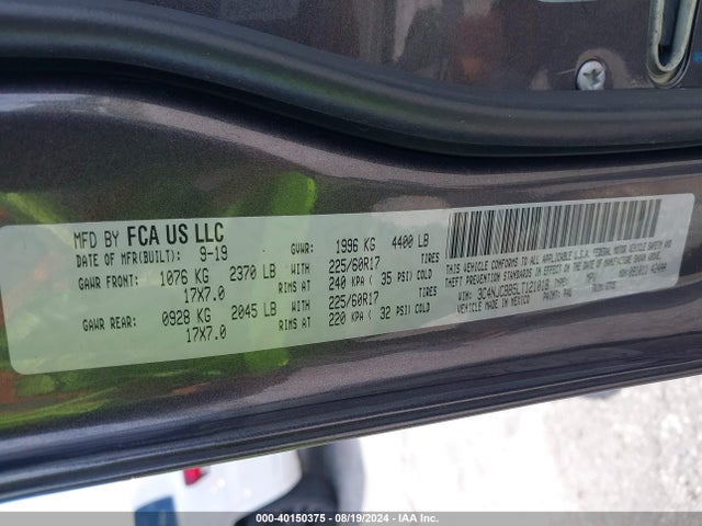 Jeep Compass Latitude Fwd 2020 3C4NJCBB5LT121018 Image 9