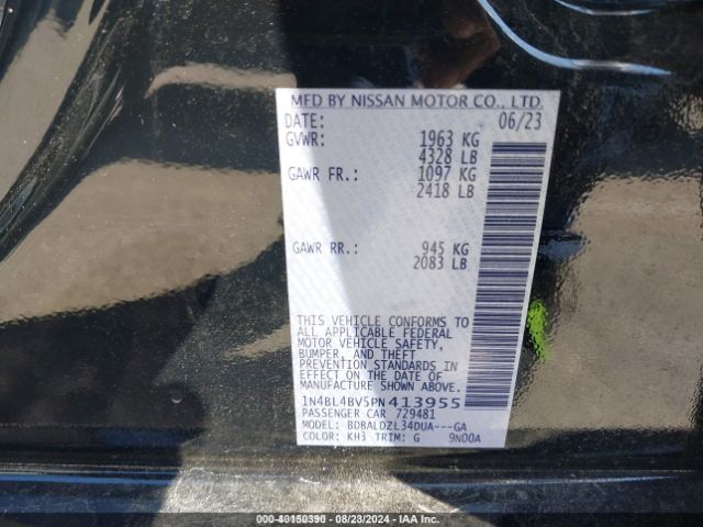 1N4BL4BV5PN413955 Nissan Altima S Fwd