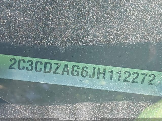 2C3CDZAG6JH112272 Dodge Challenger Sxt Plus