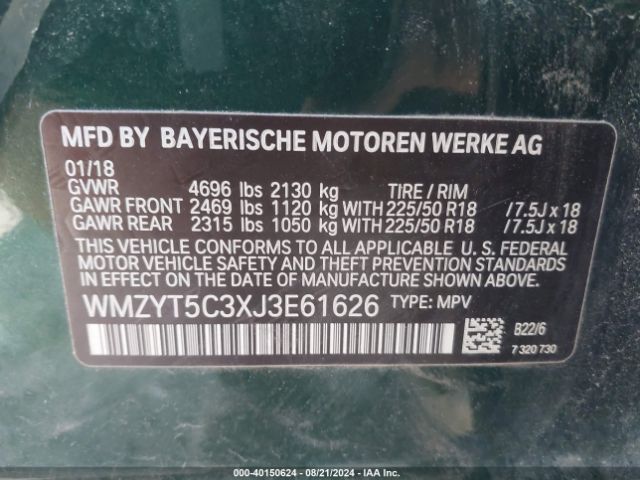 WMZYT5C3XJ3E61626 Mini Countryman Cooper S