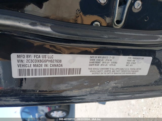 Dodge Charger Sxt 2023 2C3CDXBG6PH627638 Image 9
