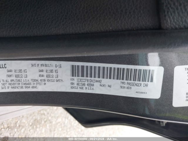 1C3CCCFB1GN194442 Chrysler 200 Touring