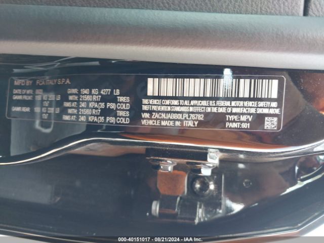 ZACNJABB0LPL76782 Jeep Renegade Latitude Fwd