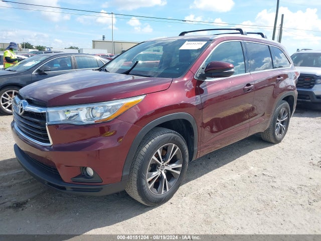 Toyota Highlander Xle V6 2016 5TDKKRFH8GS132483 Image 2