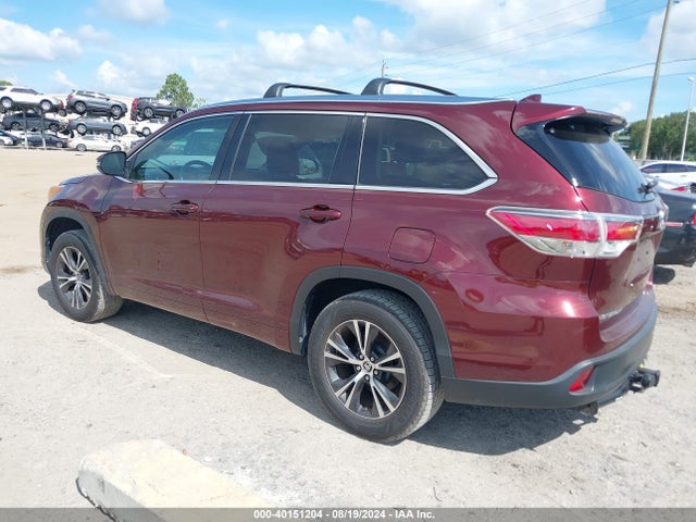 Toyota Highlander Xle V6 2016 5TDKKRFH8GS132483 Image 3